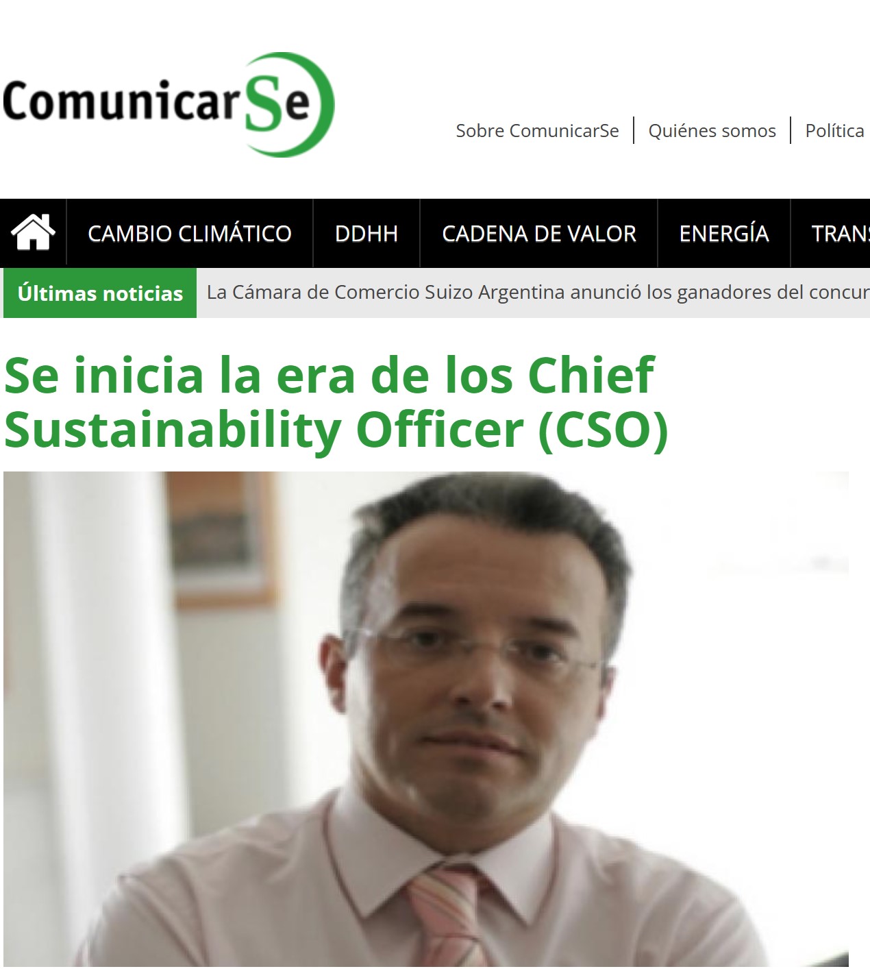 Se inicia la era de los Chief Sustainability Officer (CSO)